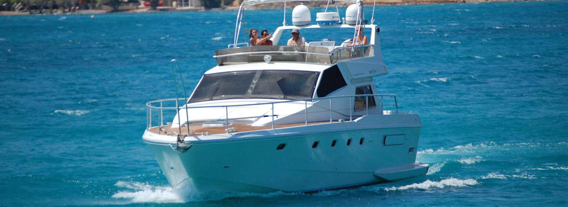 Ferretti Altura 52s - Private Yacht Rental in Mykonos for Day Cruise