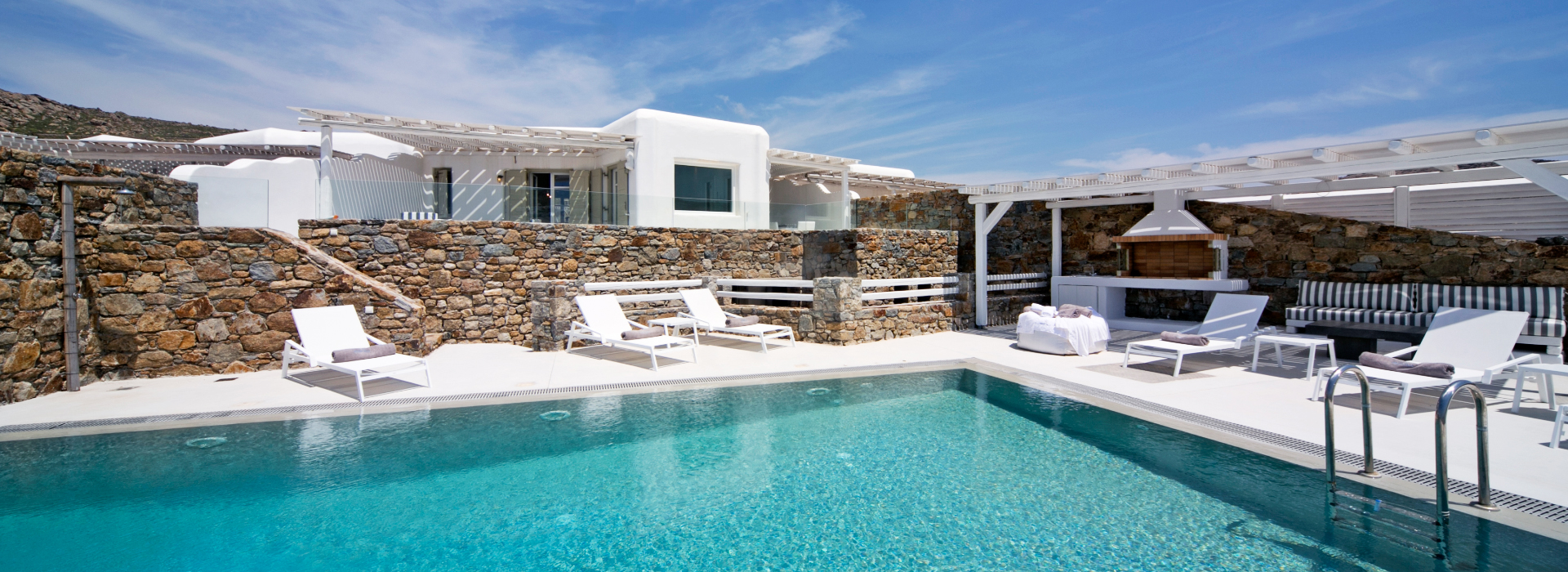 Villa Moonstone Mykonos - Reserve your 4 bedroom house in Elia