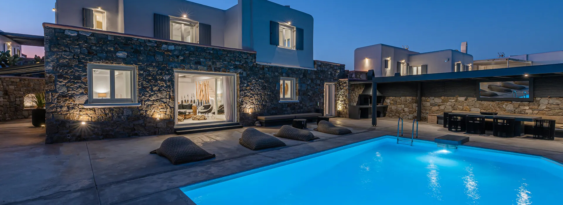 Villa Stone I Mykonos - 5 bedroom villa with view and private pool