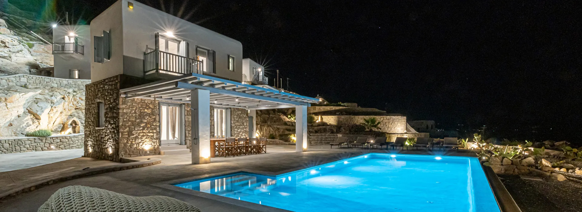 Villa Rose Mykonos - 4 bedroom villa with infinity pool for 10 guests